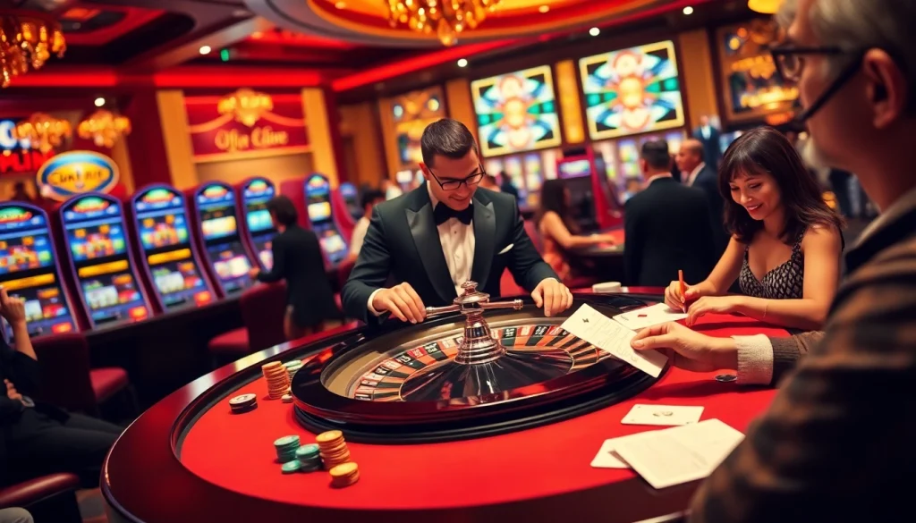 Experience the excitement of gambling at mm88bc.com with players enjoying roulette and slot machines.