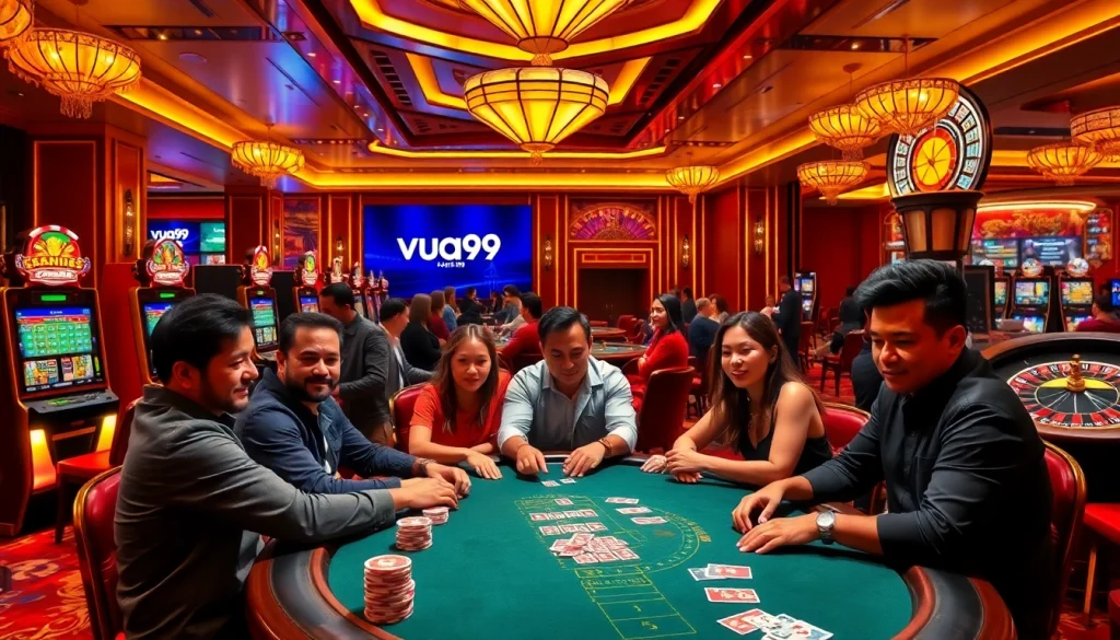 Engage with thrilling games at vua99's professional casino experience.