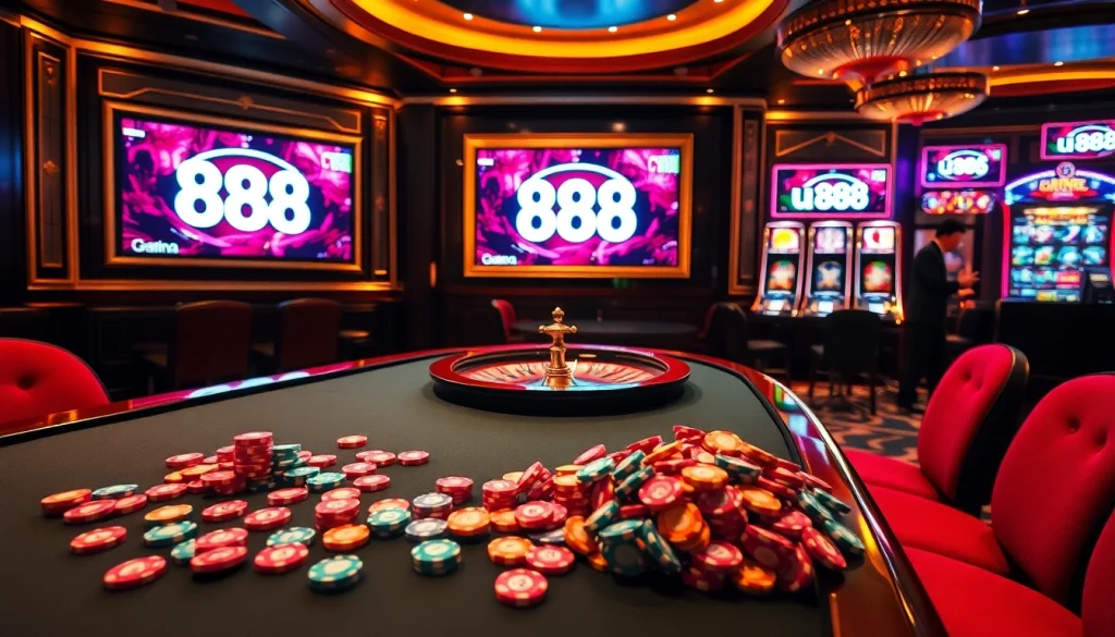 Experience thrilling gameplay at u 888 with vibrant casino tables and exciting games.
