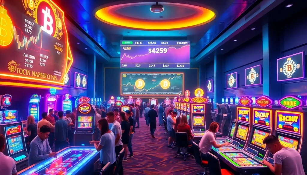 Jouer à des jeux passionnants dans des casinos Bitcoin élégants et vibrants.
