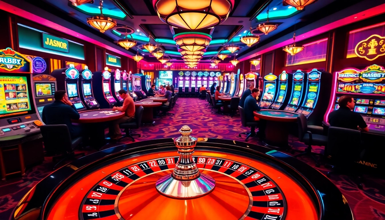 Experience the excitement of RR88 with vibrant casino tables and engaging gambling activities.