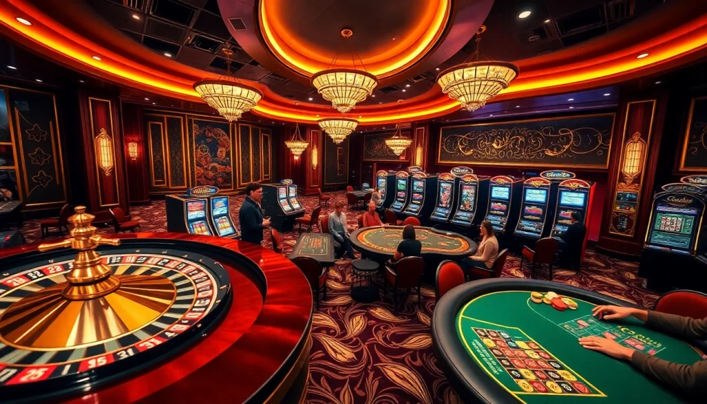 Experience the thrill of casino en ligne argent réel with vibrant tables, exciting slot machines, and digital interfaces.